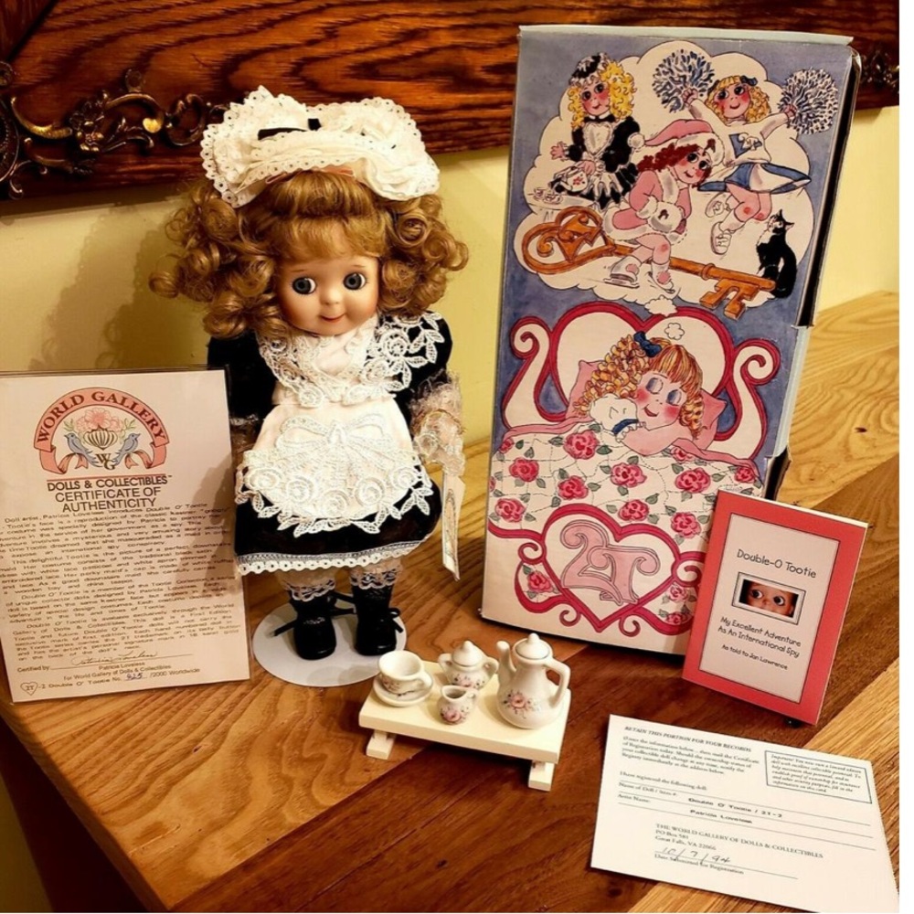 World Gallery French Maid Porcelain Doll